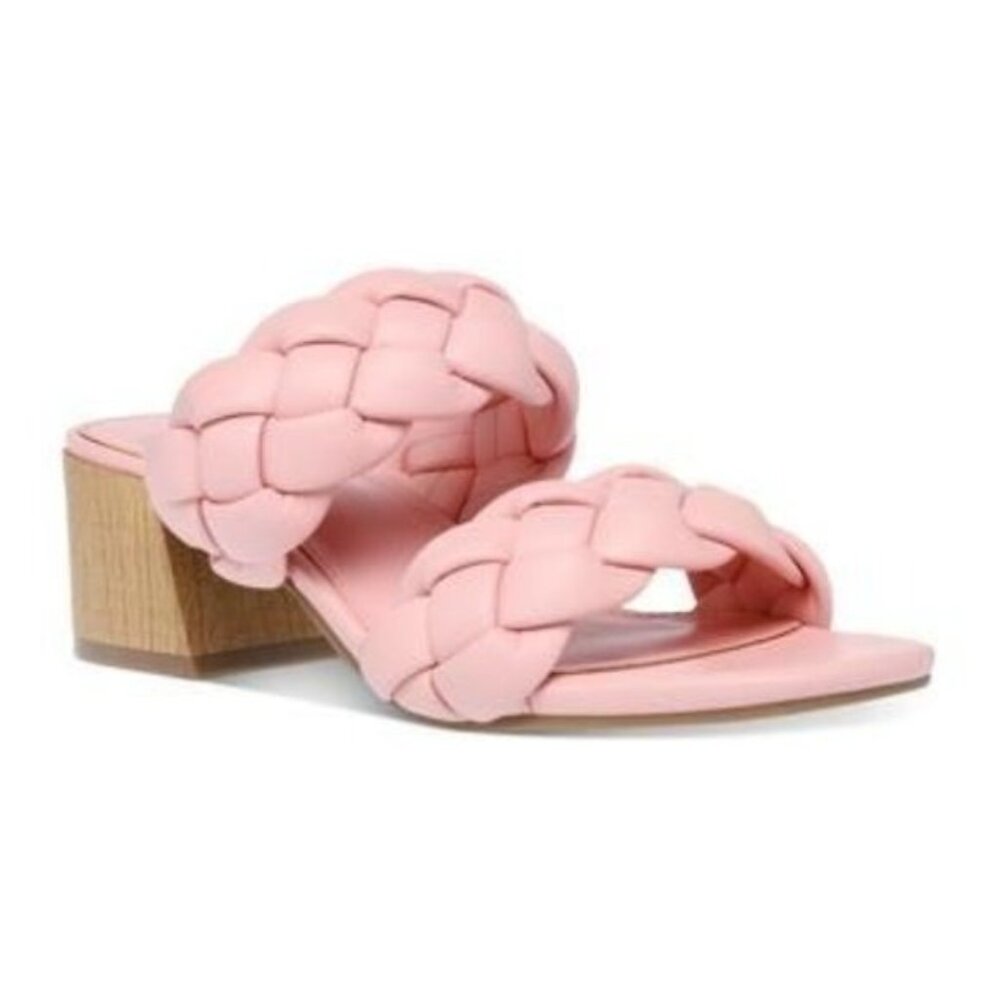 DV by Dolce Vita Braided Block Heel Stacey Pink Sandal 8.5 M - Picture 6 of 6